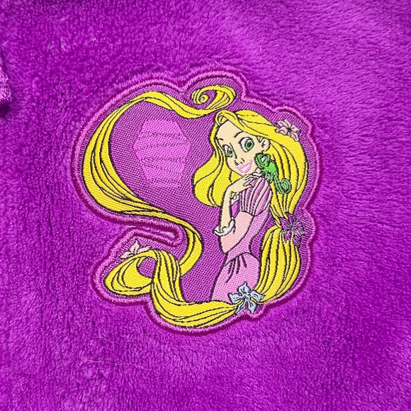 Disney Rapunzel Purple Fleece Zip Jacket 3T Toddler Girls Size 3 - Picture 4 of 7